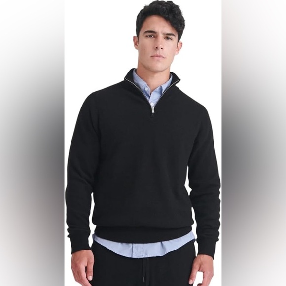 Banana Republic Charcoal Zip-Up Sweater - Picture 1 of 5